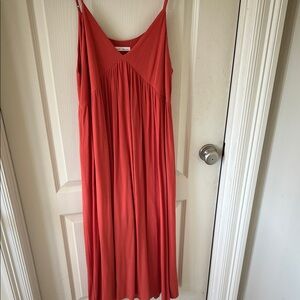 Coral Maxi Dress